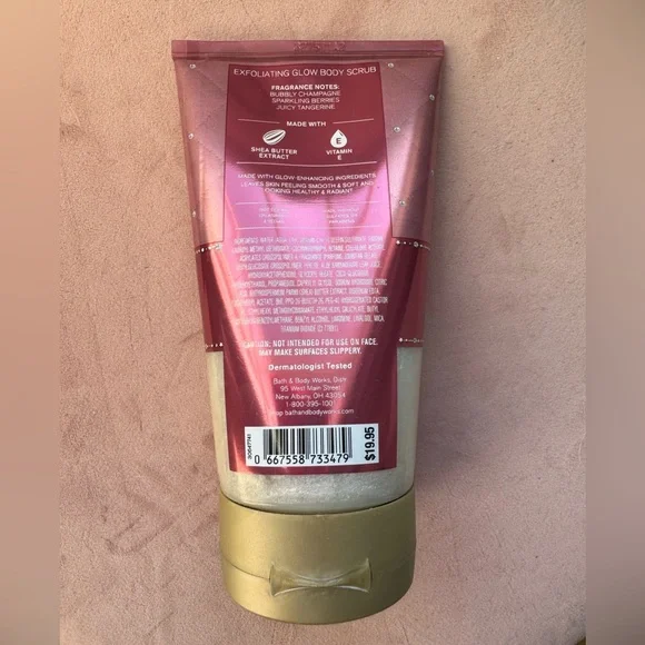 NWT Bath and Body Works Exfoliating Glow Body Scrub   - Champagne Toast - Picture 2 of 2